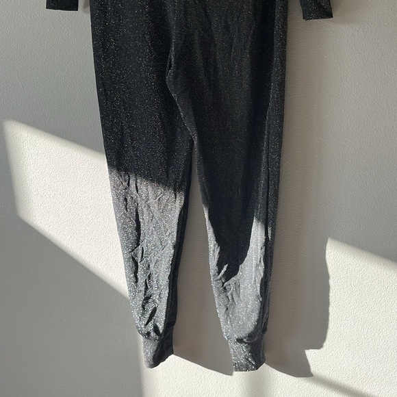 SAVAGE X FENTY Sleep Shine HOODED JUMPSUIT One Piece Onesie Black Glitter - Picture 11 of 14